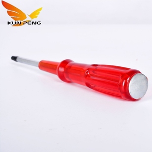 Nhà Máy Bán Buôn Màu Đỏ Trong Suốt Xử Lý Phẳng Lưỡi Rãnh Tuốc Nơ Vít Crv Phillips Từ Tuốc Nơ Vít - Product Image 3