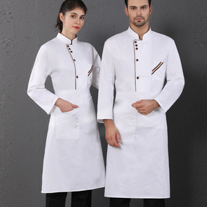 Ropa fina de verano de manga corta Hotel Catering Barbacoa Restaurante Cafetería Chef Ropa de trabajo para mujeres y hombres - Product Image 5