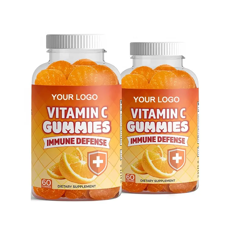 Private Label Oem/Odm integratore alimentare per uso alimentare vitamina C caramelle gommose Vitamine C Gummies per la pelle
