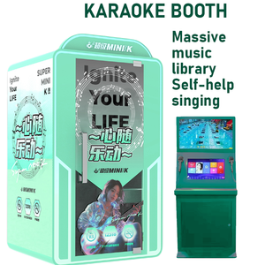 Centro comercial de interior electrónico Jukebox Karaoke Sala de canto Máquina de juego KTV que funciona con monedas Arcade Plaza Station Singing Booth - Product Image 3