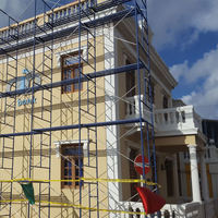 Échafaudage mobile Q195, galvanisé à chaud, échafaudage de construction portable pour les projets de construction et les travaux sur site