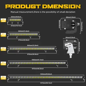 E-marked R112 R10 High Power IP68 Off road 4x4 UTV Roof Car barra luminosa a LED da 32 pollici con luce di posizione ambra bianca
