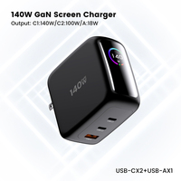 Tommox Usine 140W 100W 18W Usb Type c Ordinateur Portable Tablette Multi Chargeur Smartphone Chargeur Rapide pour iphone 17 macbook Ipad Tablette