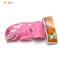 Coussin de protection de genou et de poignet en PVC, pas cher, pour adolescents, enfants, vélo, patinage, ensemble d'équipement de protection