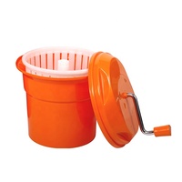 10l Pp Handmatige Groente Fruit Afvoermand Grote Capaciteit Salade Spinner Gemaakt Van Plastic Verpakt In Doos
