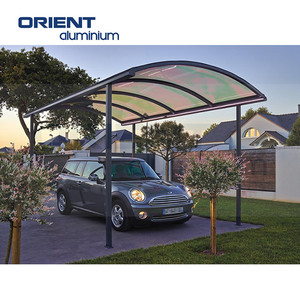 Orient hiện đại ngoài trời công viên kim loại nhà để xe <span class=keywords><strong>RV</strong></span> Bìa <span class=keywords><strong>Shade</strong></span> đổ Polycarbonate mái nhôm Heavy Duty carport cho xe đậu xe - Product Image 3