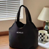 Sac en toile à double épaule en gros, sac de shopping réutilisable écologique en toile de coton avec poignée