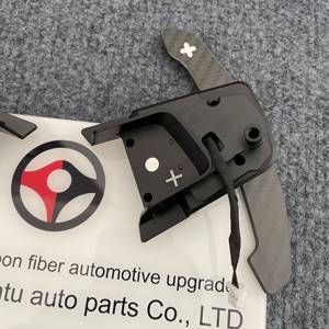 Pour VW GOLF7 GTI magnétique véritable fibre de carbone volant palettes de changement de vitesse remplacement étendu manette de vitesse ramasse haut/bas changement de vitesse - Product Image 6