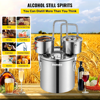 Dontalen 8gal Premium Still Distillery Kit Multi-Purpose Distillation Bucket Household Winery Carnivals Small Brewing Machine Set