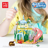 HW 293 pièces château sous-marin blocs de construction STEM briques de construction jouet de Construction briques à monter soi-même modèle ensemble pour les enfants