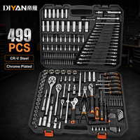 499-Piece CR-V Socket Wrench Set Chrome Vanadium Ratchet Tool Kit 1/2 3/8 1/4 Drive for Auto Truck Repair OEM ODM Wholesale