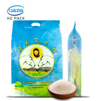 Sacs d'emballage sous vide de qualité alimentaire personnalisés de 1 kg, 2 kg, 5 kg, 10 kg avec poignée en plastique - Emballage en vrac pour riz, avoine, farine
