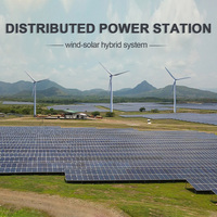 Éolienne 5kW et système éolien combiné à panneaux solaires pour la production d'électricité