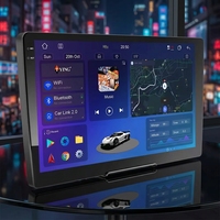 Lecteur MP5 de voiture Android Auto GPS avec écran OLED 2K de 9/10 pouces, amplificateur DSP, CarPlay et navigation