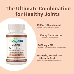 Tabletas de Glucosamina, Condroitina, MSM, Boswellia y Cúrcuma de Marca Privada OEM para el Apoyo de las Articulaciones, Movilidad y Flexibilidad - Product Image 3