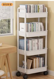 Chariot roulant à 3/4 niveaux, organisateur de rangement mobile pour cuisine, salle de bain, chambre, bébé et collations, étagère multifonctionnelle et roulettes - Product Image 5