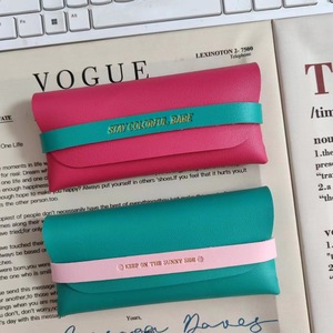 Portable Color-Blocked <b>Soft</b>-Pack <b>Glasses</b> <b>Case</b> EVA Pressure-Resistant Rectangle Eyeglasses Storage Bag Summer 2024 - Product Image 3