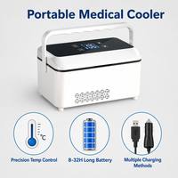 Mini-réfrigérateur portable intelligent à affichage numérique pour insuline, rechargeable par USB, 5,3 litres, température constante pour médicaments