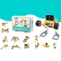 Elecfreaks Microbit Papan Ekspansi Pemrograman 48-IN-1 Blok Bangunan Kit Sensor Robot Mainan Edukasi Blok Bangunan Anak