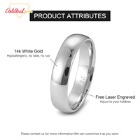 Anillos Lisos Personalizados Goldleaf de Oro Real de 9K/10K/14K/18K para Hombre y Mujer