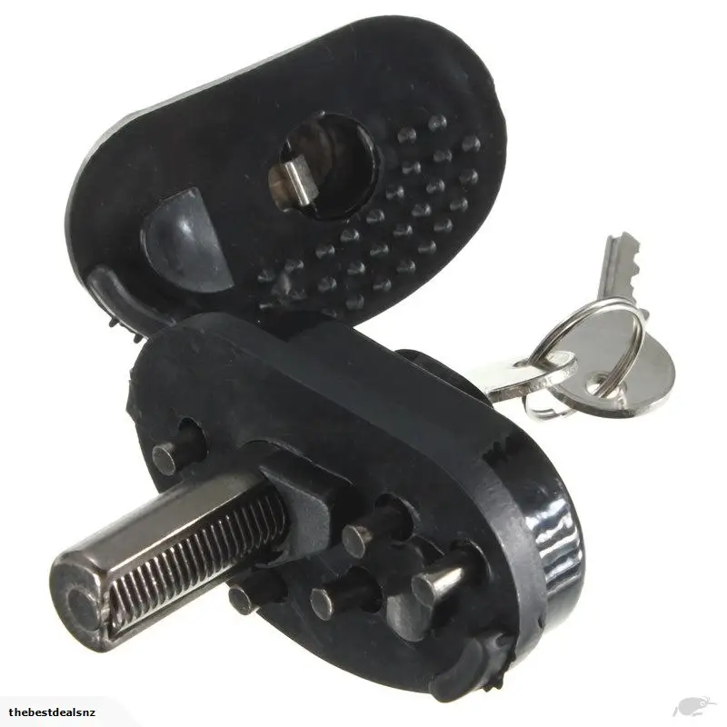 Safe Fits Lock Black Lock Con 2 llaves para seguridad