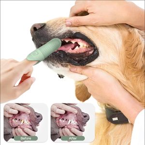 ZELIKO Oferta Especial Cepillo de Dientes para Mascotas, Cepillo de Dientes de Silicona para Gatos y Perros, Cuidado Dental para Mascotas, Dedeños de Silicona para Dientes de Perro - Product Image 5