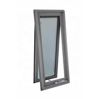 Fenêtre à auvent en aluminium à rupture thermique Fenêtre en aluminium avec sous-cadre en bois