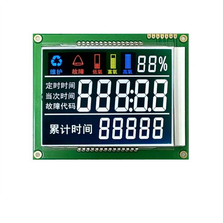 CNK высококачественные цифровые часы ЖК-модуль пользовательские TN/STN/VA 7-сегментный ЖК-модуль.