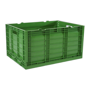 2021 Top selling New product stackable crate 600x430x270mm tomato storage plastic moving collapsing folding crates for sale