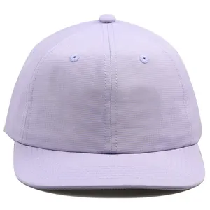 Topi Snapback nilon Ripstop topi Snapback nilon tidak terstruktur topi dengan bordir 3D topi perkotaan gaya unik