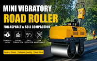 Mini-compacteur vibrant à double tambour certifié CE EPA avec moteur à faibles émissions Stage V - Prix compétitif
