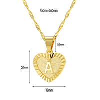 Elegante Collar con Colgante de Letra para Mujer, Chapado en Oro de 18K, Collar con Nombre Premium, Letra A-Z, Cadena para Clavícula, Cadena de Ondas