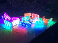 Lampu Titik Taman Hiburan Plastik RGB Warna-Warni IP65 DC24V UCS1903 SMD5050 Pixel LED untuk Taman Hiburan