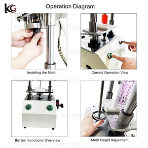 Máquina selladora y crimpadora de botellas de perfume de 10ml, 15ml, 50ml, 100ml, herramienta de cierre de anillos y collares para bombas pulverizadoras Kuulee - Product Image 4