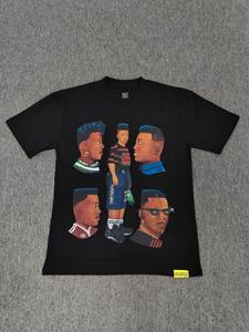 Camiseta de Cuello Redondo para Hombre al por Mayor, de Algodón Grueso, Estilo Vintage Lavado, con Gráficos - Product Image 2