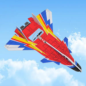 طائرة لعبة للأطفال طراز J-20 كهربائية قابلة للتجميع مع دوران ورمي يدوي وإمكانية إعادة الشحن وتصوير فيديو بدقة 1080p FHD للاستخدام الخارجي - Product Image 4