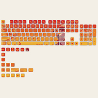 Custom Anime Keycaps Manufacturer Cartoon Style Mechanical Keycap Set 125 keys Switch Gamer Mechanical Keyboards