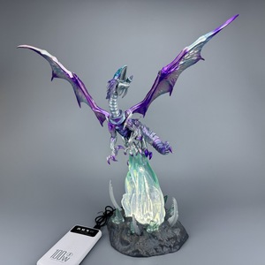 Figura de <span class=keywords><strong>Anime</strong></span> <span class=keywords><strong>Yu</strong></span>-<span class=keywords><strong>Gi</strong></span>-<span class=keywords><strong>Oh</strong></span>, Dragón Blanco de Ojos Azules de 45 cm, Estatua con Base Iluminada, Modelo GK de Monstruos de Duelo, Figura de Acción de Gran Tamaño - Product Image 2