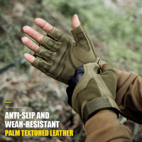 Gants tactiques Lupu pour hommes, demi-doigts, protection tactique, entraînement sportif, pour enfants