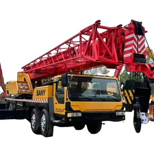 Grue Sany d'occasion Stc800 de 80 tonnes en bon état de fonctionnement Grue de camion de 50/80/100/110 tonnes Boîte de vitesses/moteur/pompe/roulement 25 tonnes incluses - Product Image 1