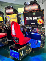 Machine de course de simulation de conduite de jeu vidéo de grande taille pour deux joueurs, équipement d'amusement de jeu vidéo de type Barbarian Magic Drive