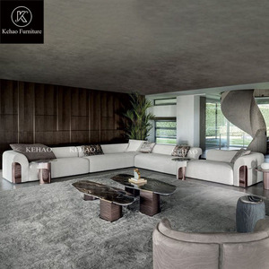 Meubles haut de gamme Villa de luxe moderne brun chocolat <span class=keywords><strong>2</strong></span> <span class=keywords><strong>places</strong></span> <span class=keywords><strong>Nubuck</strong></span> <span class=keywords><strong>canapé</strong></span> en cuir véritable - Product Image 3