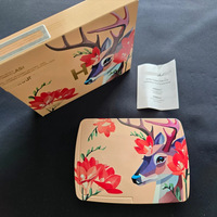 Palette de fards à joues six couleurs effet scintillant durable H Brand (Red Horse Swan Deer Fox Hourglass) – Nouveauté et Édition Limitée pour le Commerce International