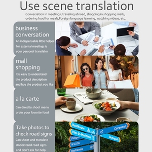 อุปกรณ์แปล139พกพาอัจฉริยะบันทึกเสียงออนไลน์ออฟไลน์อุปกรณ์<span class=keywords><strong>แปล</strong></span>โททอสพกพาได้คุณภาพการเดินทางระดับโลก - Product Image 6