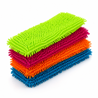 Tête de rechange pour balai plat en microfibre chenille, très vendue, pour un nettoyage efficace