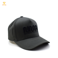 Casquette de baseball structurée à 5 panneaux, unisexe, vintage, imprimée, gris foncé, avec broderie 3D, en tissu Oxford de haute qualité, pour l'extérieur et les loisirs