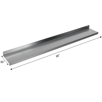 Deluxe 20 "24" 30 "Étagère supérieure magnétique en acier inoxydable à revêtement noir pour poêle à épices pour la cuisine