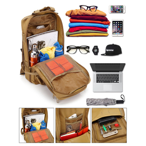 Ba Lô Chiến Thuật Ba Lô Molle Ngụy Trang Màu Xanh Quân Đội Tấn Công Cỡ Nhỏ 3 Ngày Chất Lượng Tốt - Product Image 5