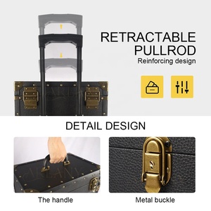 Carrito de Peluquería con Ruedas, Maleta de Maquillaje Rodante, Maleta de Barbero, Maleta de Viaje para Estilistas - Product Image 2