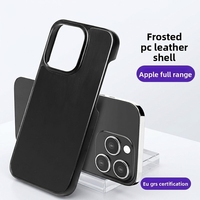 Coque de téléphone portable IP14 en PC mat style peau, avec protection antichoc et design épuré